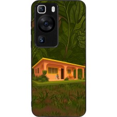 Huawei P60 Case Hülle - Silikon schwarz Benitos house DTMF