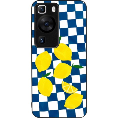 Huawei P60 Case Hülle - Silikon schwarz Illustration lemons 2026