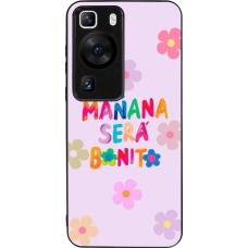 Huawei P60 Case Hülle - Silikon schwarz Karol G Manana sera bonito