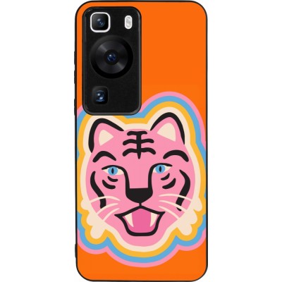 Huawei P60 Case Hülle - Silikon schwarz Lion colors 2026