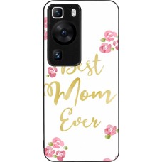 Coque Huawei P60 - Silicone rigide noir Mom 2024 best Mom ever
