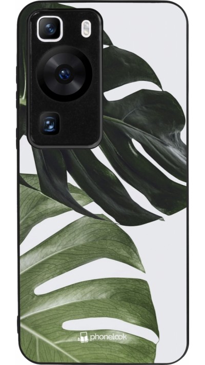 Coque Huawei P60 - Silicone rigide noir Monstera Plant