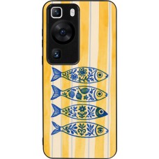 Coque Huawei P60 - Silicone rigide noir Portuguese fish 2026