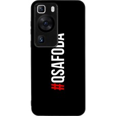 Coque Huawei P60 - Silicone rigide noir Qsafoda 1