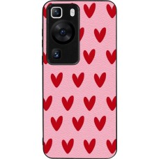 Coque Huawei P60 - Silicone rigide noir Saint Valentines Day 26 Pattern heart