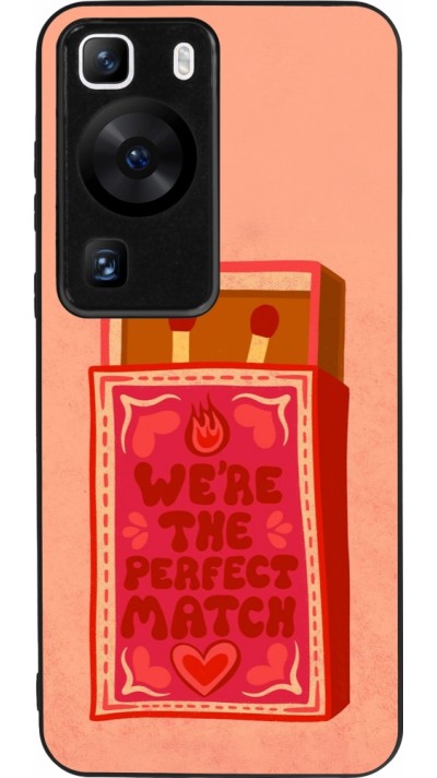 Coque Huawei P60 - Silicone rigide noir Saint Valentines Day 26 Perfect Match