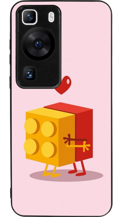 Coque Huawei P60 - Silicone rigide noir Saint Valentines Day 26 Puzzle