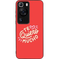 Coque Huawei P60 - Silicone rigide noir Saint Valentines Day 26 Te quiero mucho