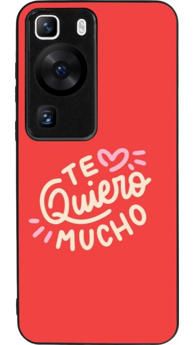 Coque Huawei P60 - Silicone rigide noir Saint Valentines Day 26 Te quiero mucho