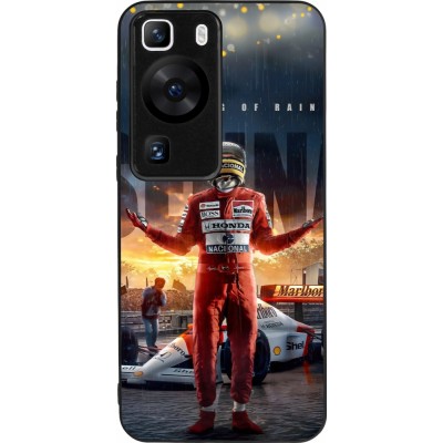 Huawei P60 Case Hülle - Silikon schwarz Senna The King of Rain