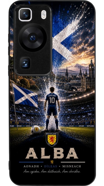 Huawei P60 Case Hülle - Silikon schwarz Fussball Schottland splash 2026