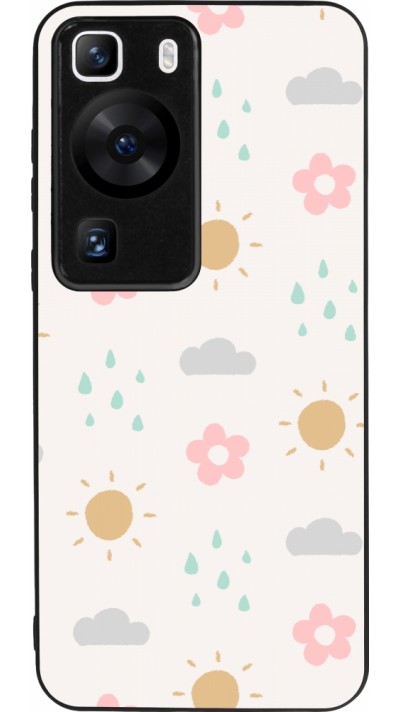 Huawei P60 Case Hülle - Silikon schwarz Spring 23 weather