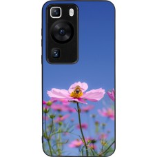 Huawei P60 Case Hülle - Silikon schwarz Bee on a flower Spring 2026