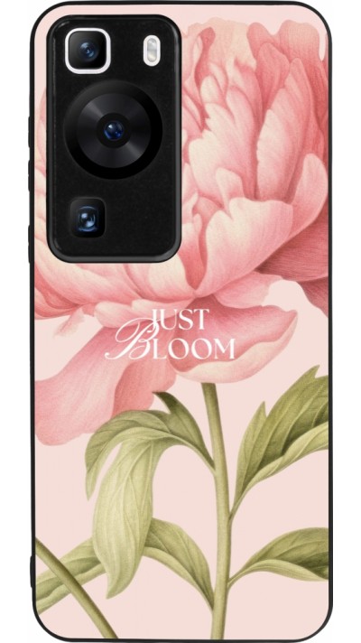 Huawei P60 Case Hülle - Silikon schwarz Just Bloom Spring 2026