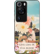 Huawei P60 Case Hülle - Silikon schwarz Live life in full moon Spring 2026