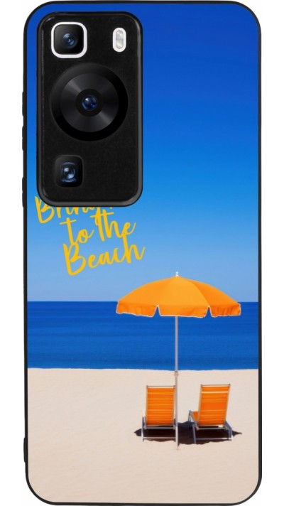 Huawei P60 Case Hülle - Silikon schwarz Summer 2025 Bring me to the beach