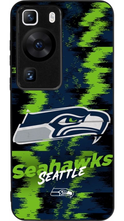 Huawei P60 Case Hülle - Silikon schwarz Super Bowl 26 Seattle 2