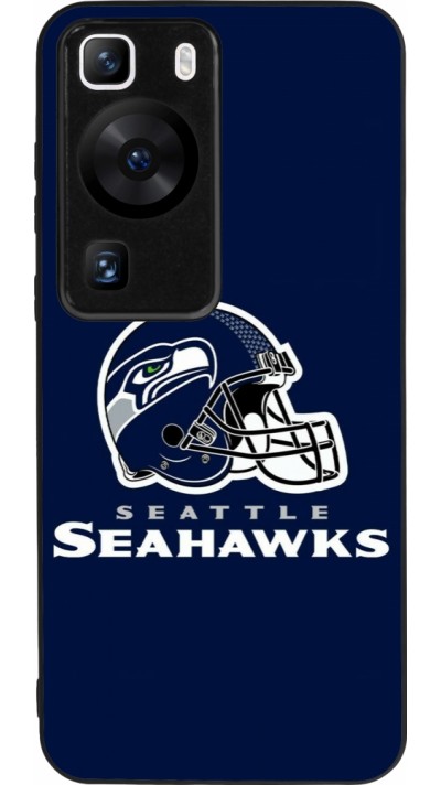 Huawei P60 Case Hülle - Silikon schwarz Super Bowl 26 Seattle 3