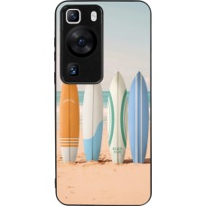 Coque Huawei P60 - Silicone rigide noir Summer surfboard 2025