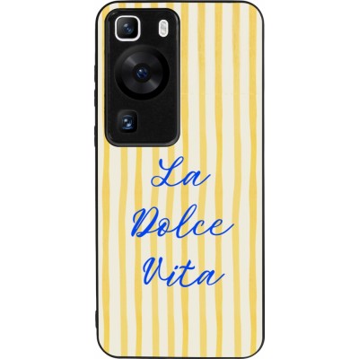 Coque Huawei P60 - Silicone rigide noir The good life 2026