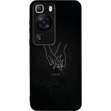 Coque Huawei P60 - Silicone rigide noir Valentine 2023 hands forever