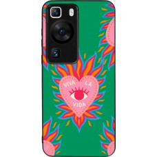 Coque Huawei P60 - Silicone rigide noir Viva la vida 2026