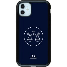 iPhone 11 Case Hülle - Hybrid Armor schwarz Astrologie Waage