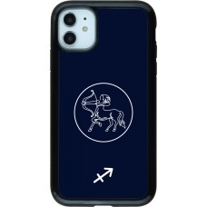 iPhone 11 Case Hülle - Hybrid Armor schwarz Astrologie Schütze