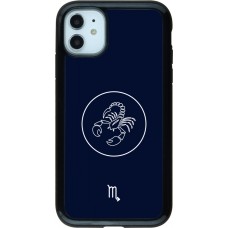 iPhone 11 Case Hülle - Hybrid Armor schwarz Astrologie Skorpion