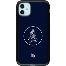 Coque iPhone 11 - Hybrid Armor noir Astrologie Vierge