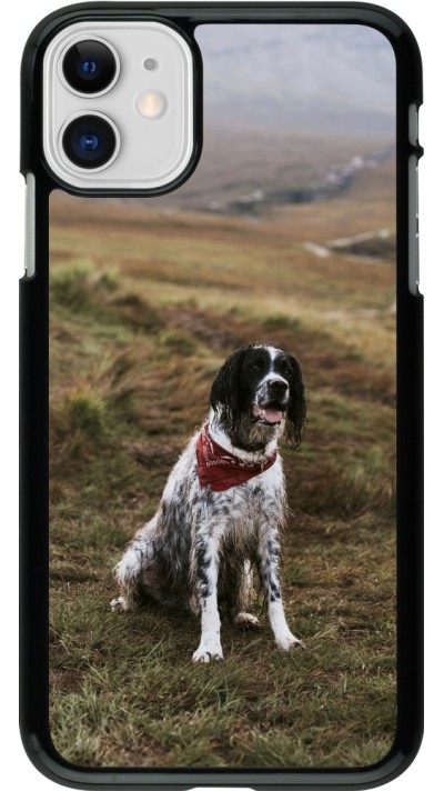 Coque iPhone 11 - Autumn 22 happy wet dog