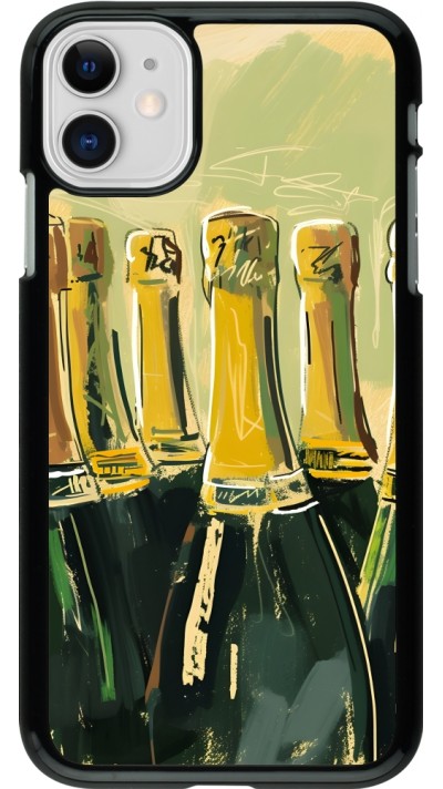 Coque iPhone 11 - Champagne peinture