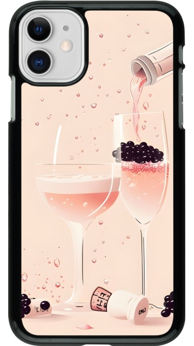 Coque iPhone 11 - Champagne Pouring Pink