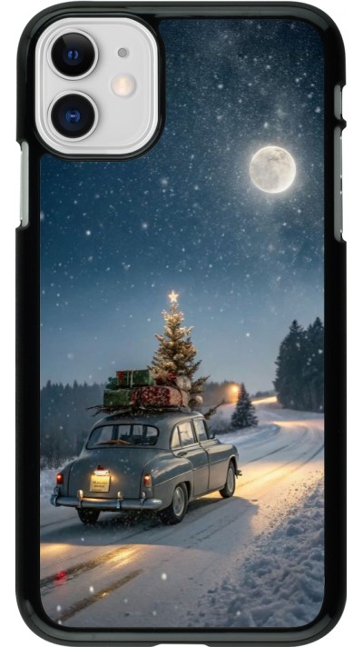 Coque iPhone 11 - Christmas 25 Car with Tree Xmas