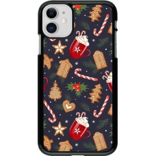 Coque iPhone 11 - Christmas 25 Pattern Gingerbread House