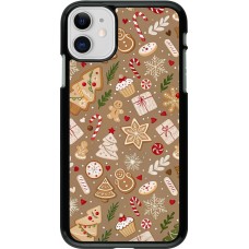 Coque iPhone 11 - Christmas 25 Pattern Ginger Cookie