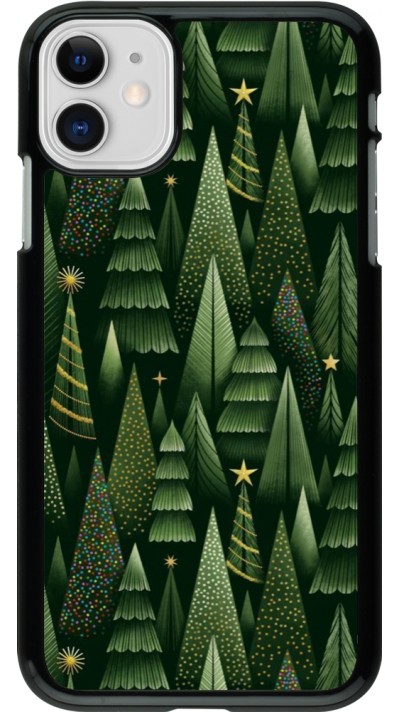 Coque iPhone 11 - Christmas 25 Pattern Xmas Tree
