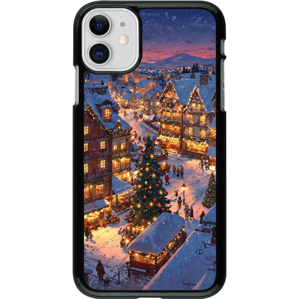 Coque iPhone 11 - Christmas 25 Xmas Village
