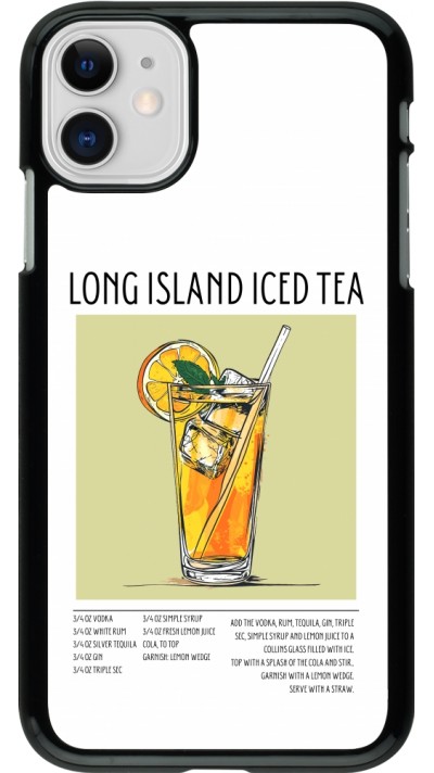iPhone 11 Case Hülle - Cocktail Rezept Long Island Ice Tea