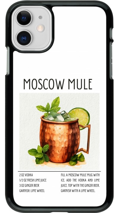 iPhone 11 Case Hülle - Cocktail Rezept Moscow Mule