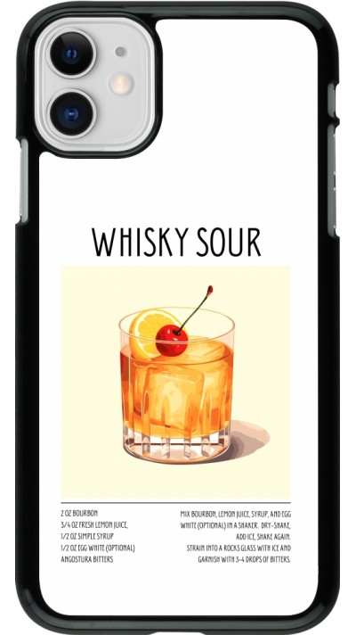 iPhone 11 Case Hülle - Cocktail Rezept Whisky Sour