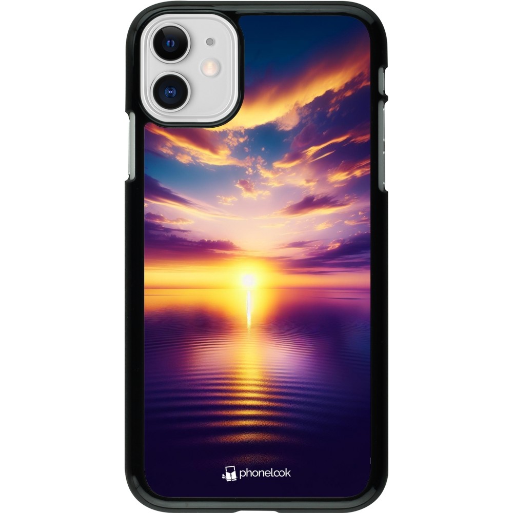iPhone 11 Case Hülle - Sonnenuntergang gelb violett