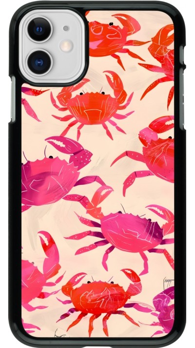 Coque iPhone 11 - Crabs Paint