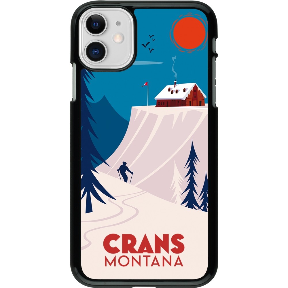 iPhone 11 Case Hülle - Crans-Montana Cabane