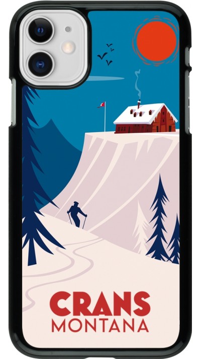 Coque iPhone 11 - Crans-Montana Cabane