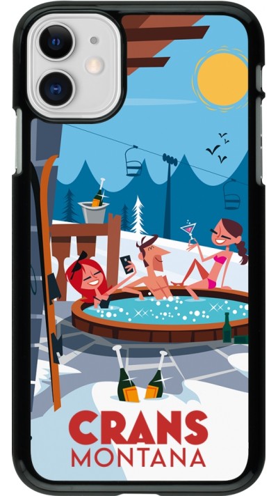 Coque iPhone 11 - Crans-Montana Mountain Jacuzzi