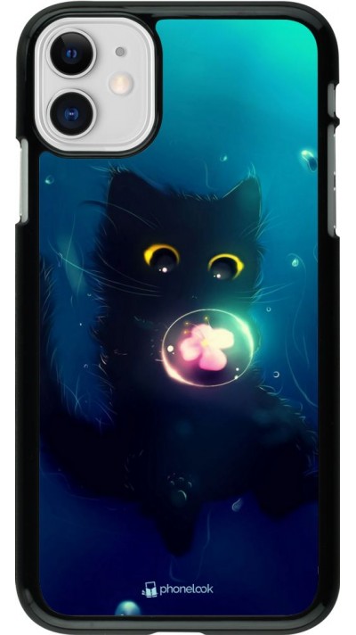 Coque iPhone 11 - Cute Cat Bubble