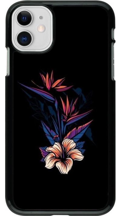 Coque iPhone 11 - Dark Flowers