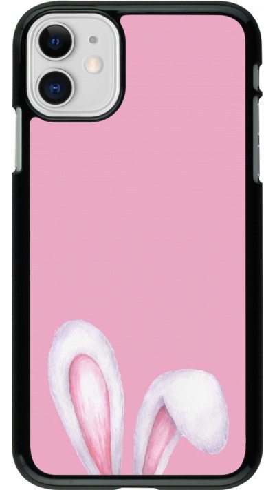 Coque iPhone 11 - Easter 2024 pink bunny ears
