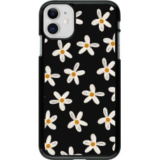 iPhone 11 Case Hülle - Easter 2024 white on black flower